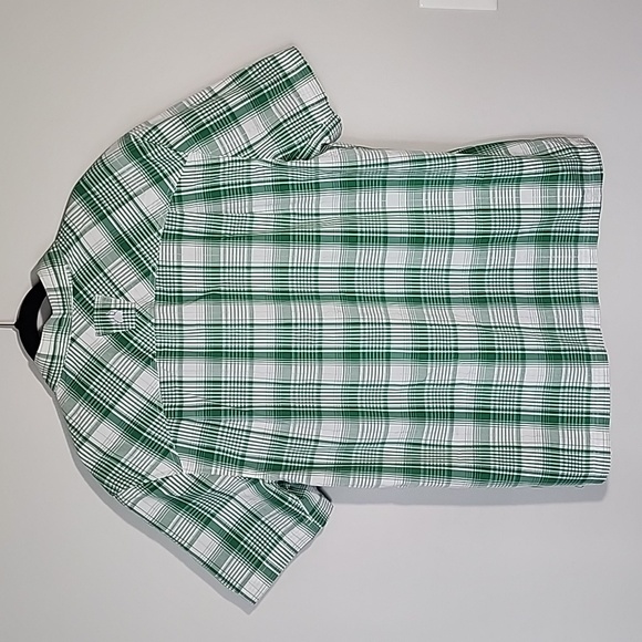 Alaskan Hardgear by Duluth Trading Co Button Up Short Sleeve Mens L Green - Picture 5 of 10